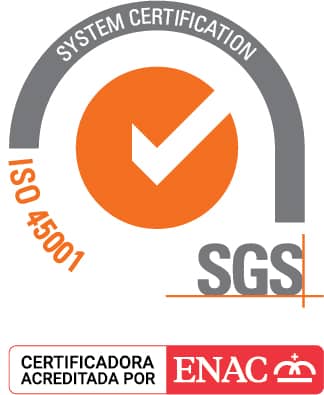 Certificación SGS ISO 45001, acreditada por ENAC
