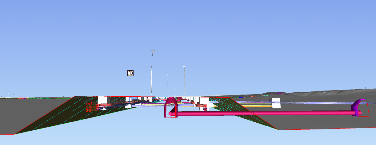 Coordinación de redes y elementos de obra civil en el modelo BIM de la BLET de Córdoba